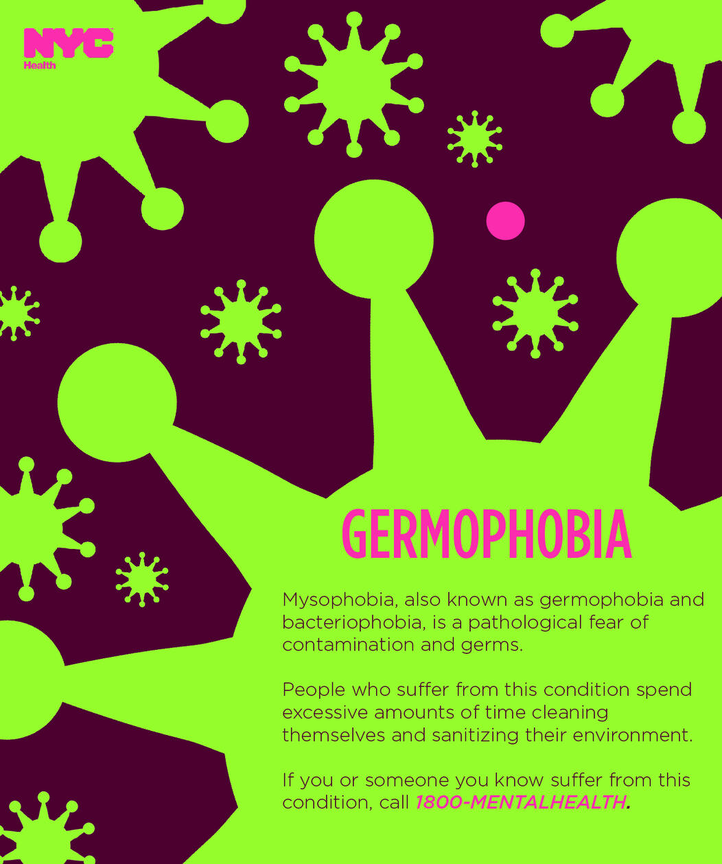 NYC Health - Germophobia Poster