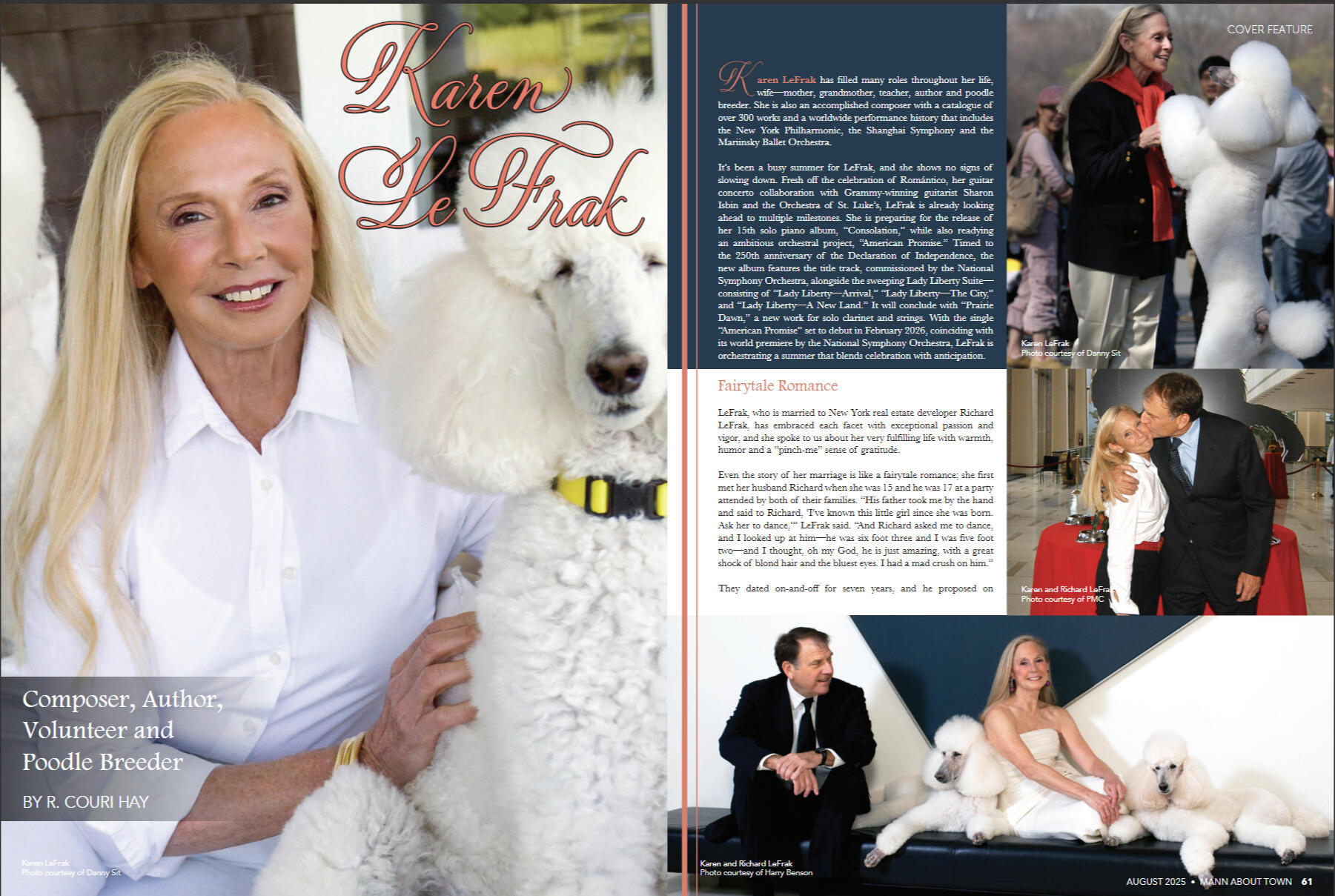 Karen LeFrak Cover Feature - Mann About Town Magazine