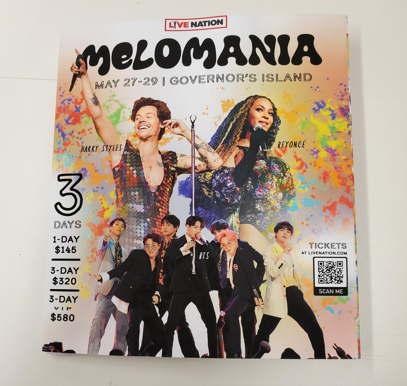 Live Nation - Melomania Gatefold Brochure
