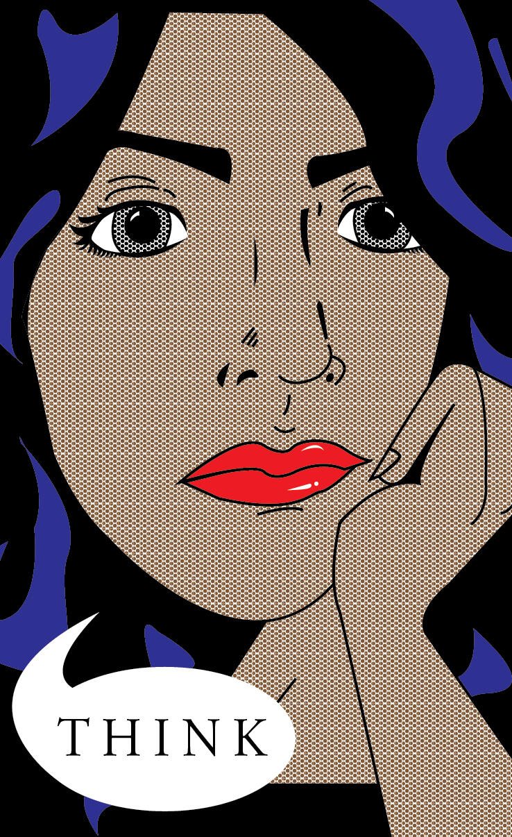Think - Pop Art Illustration